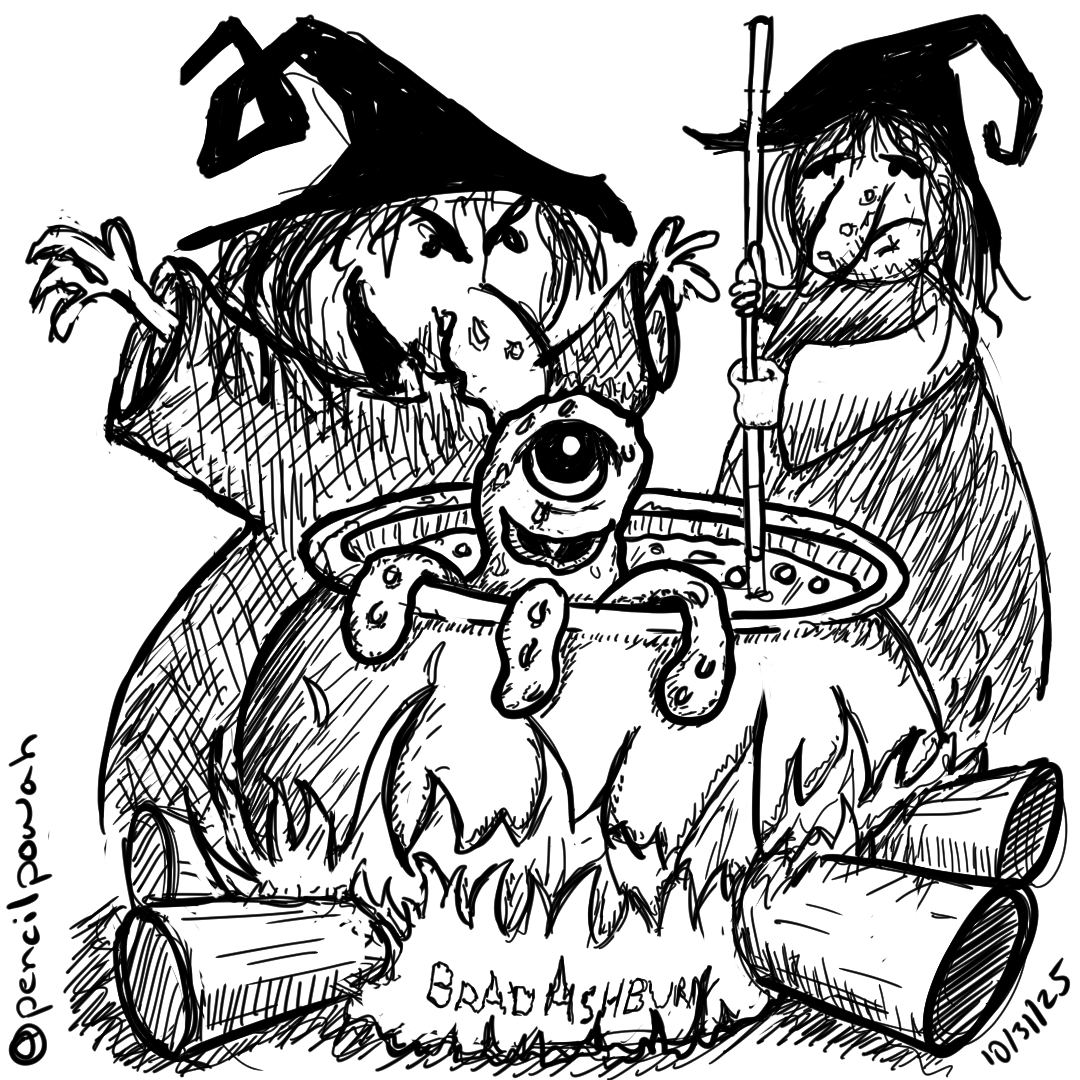 Two Witches Cooking the Blob