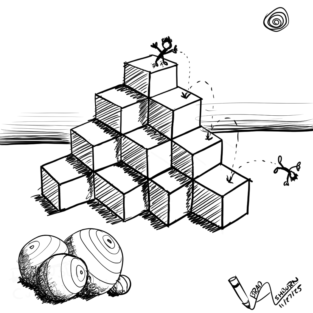 Pyramid of Cubes