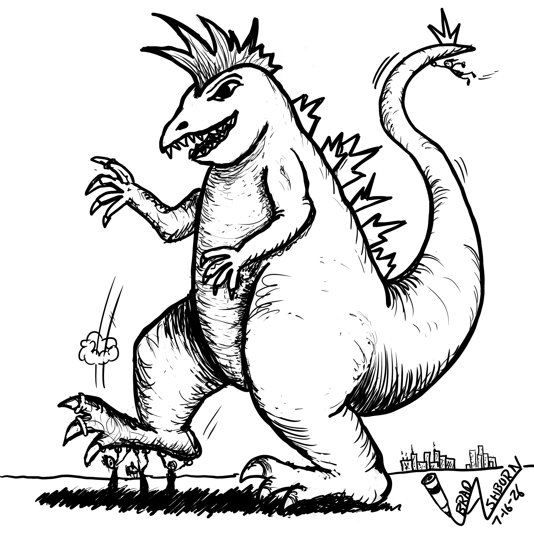 Rampaging Mutant Dinosaur